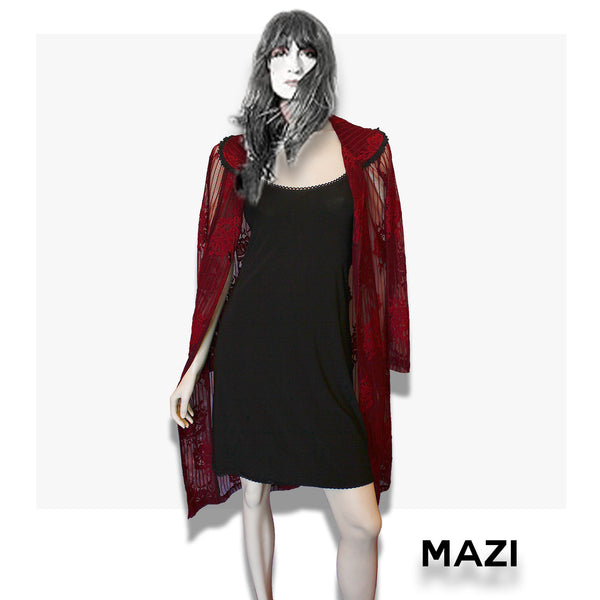 Rouge Noir Lace Coat - MAZI