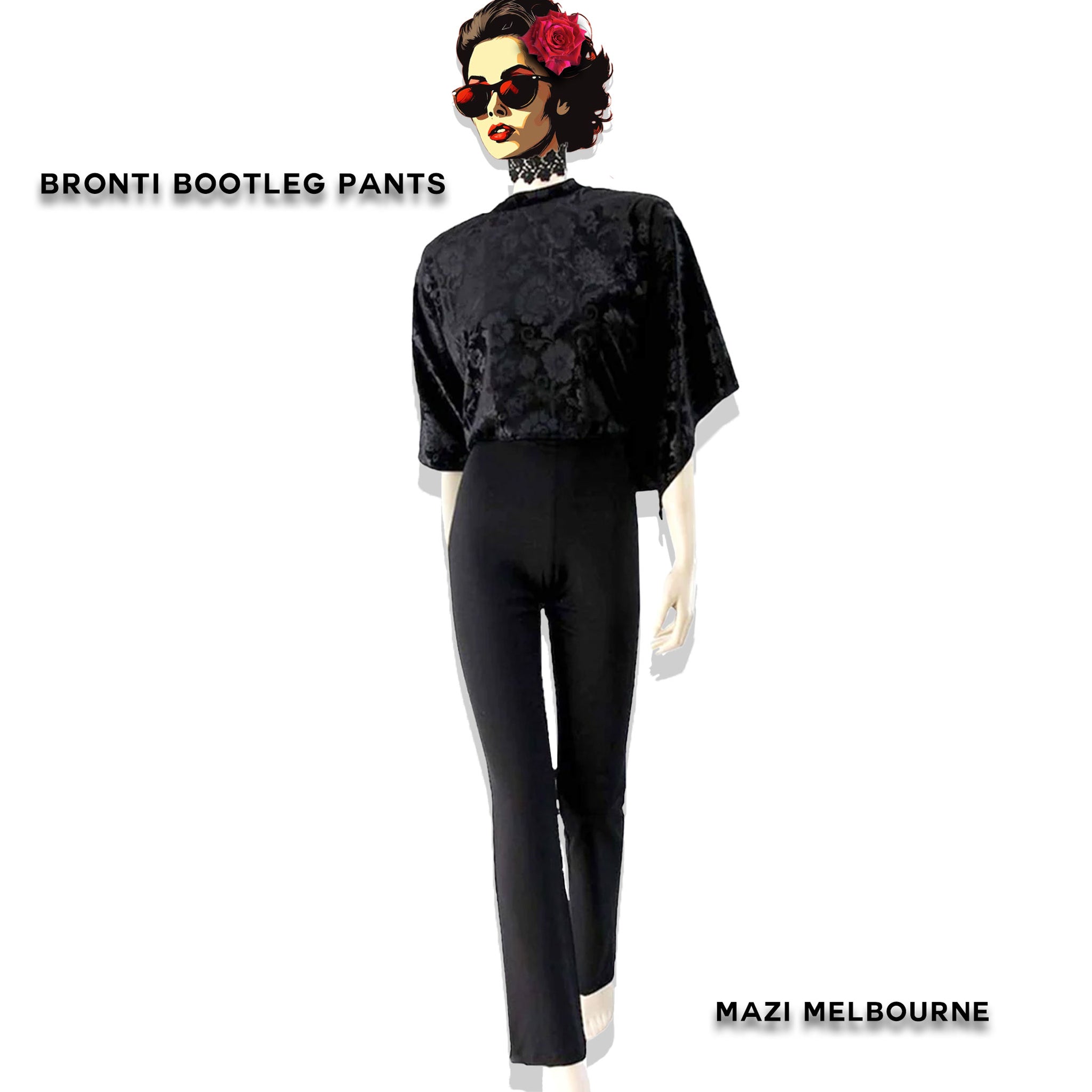 Bronti Bootleg Pants - MAZI