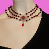 Ruby Red Necklace - MAZI