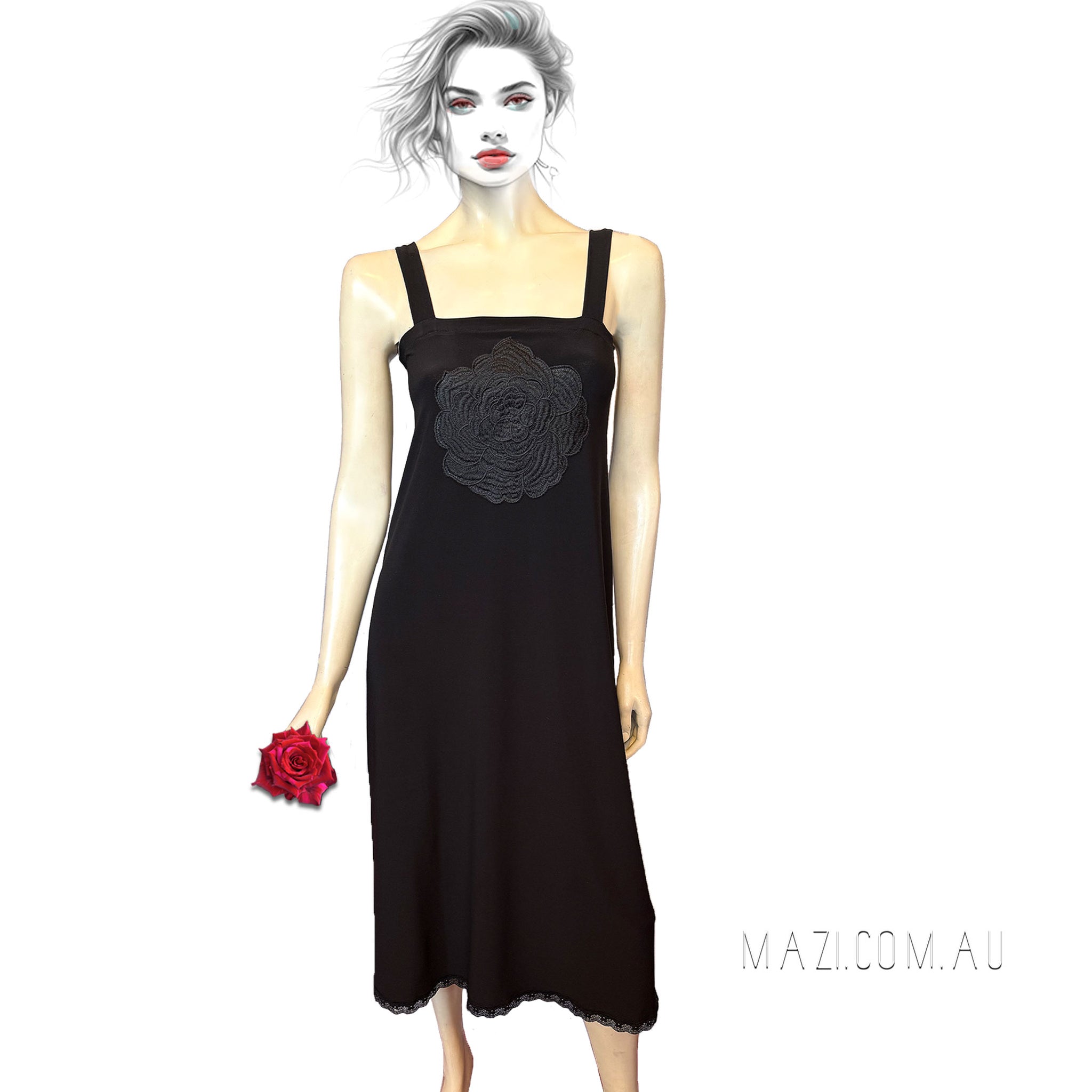 Black Cherry Dress - MAZI