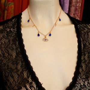 Diamonds Eye Necklace - MAZI