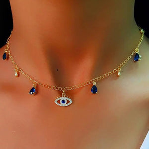 Diamonds Eye Necklace - MAZI